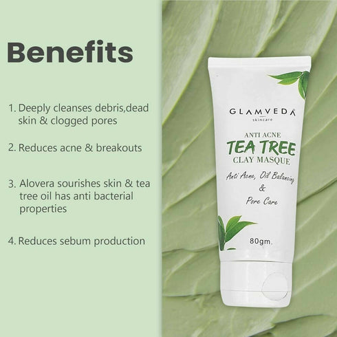 Glamveda Tea Tree Anti Acne Mud Mask
